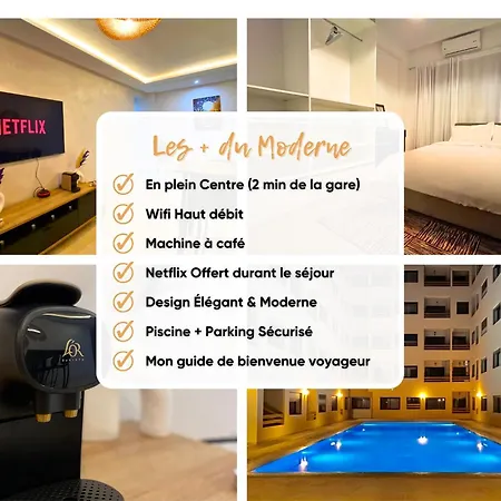 Le Modern Et Centrale Avec Piscine Et Parking Prive Marrakesh Esterno foto